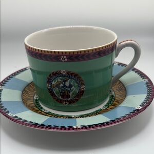 The Essex collection Katmandu by Kate Williams Colorful Teacup and Saucer Set